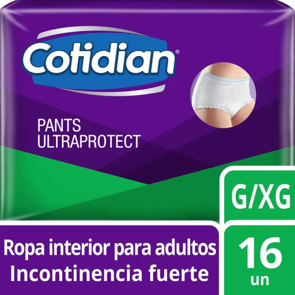 Pants Cotidian ultra protect talla G/XG 16 un