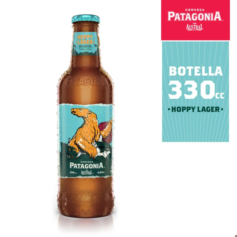 Cerveza Patagonia hoppy lager botella 330 cc