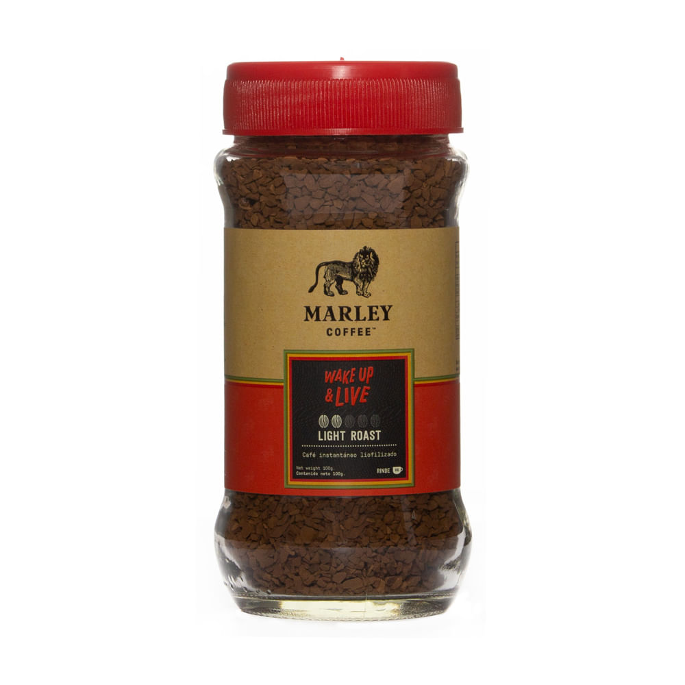 Café liofilizado Marley wake up & live frasco 100 g