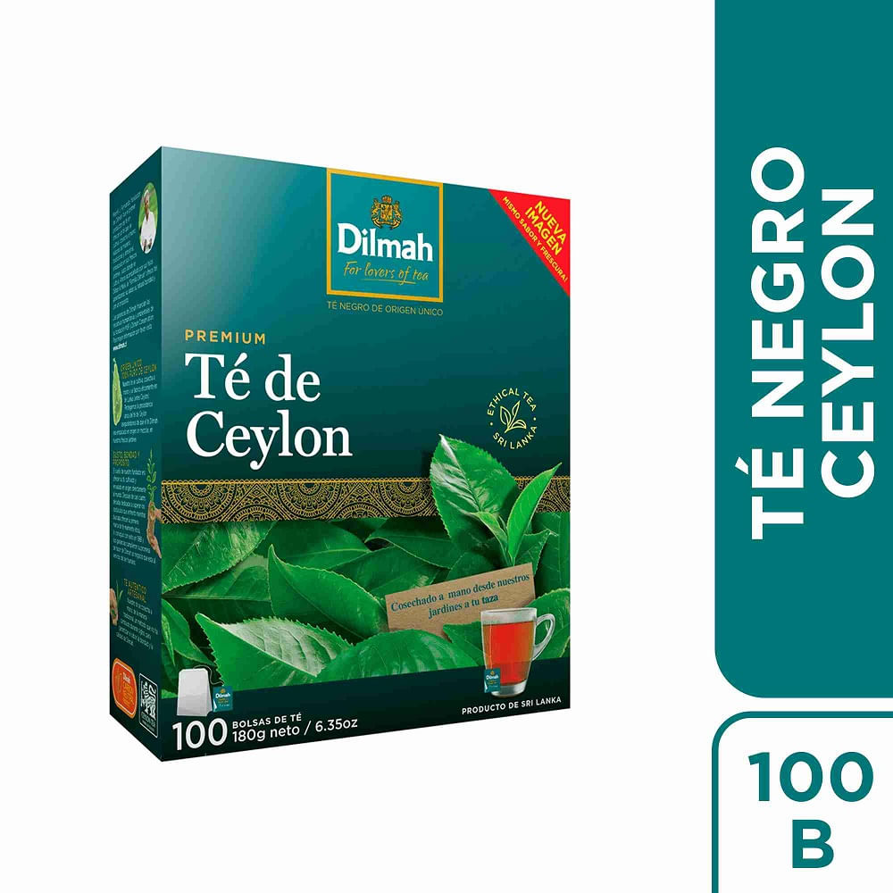 Té Dilmah pure ceylon 100 bolsitas