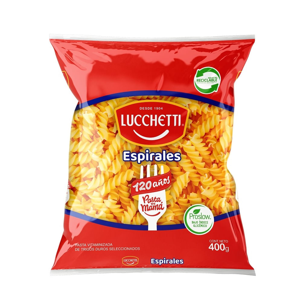 Pasta espirales Lucchetti 400 g