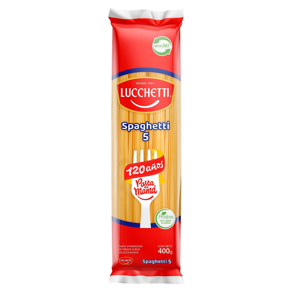 Pasta spaghetti N° 5 Lucchetti 400 g Pasta spaghetti N° 5 Lucchetti 400 g