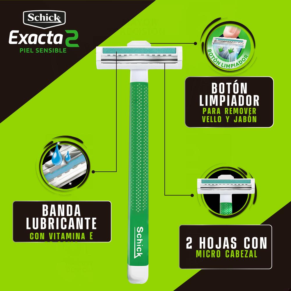 Máquina de afeitar Schick exacta piel sensible 5 un Máquina de afeitar Schick exacta piel sensible 5 un