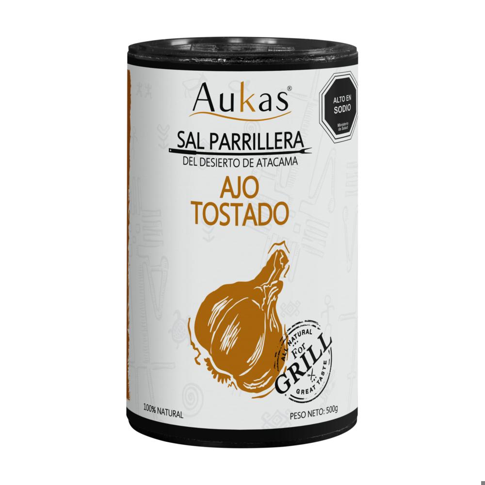 Sal parrillera Aukas ajo tostado 500 g