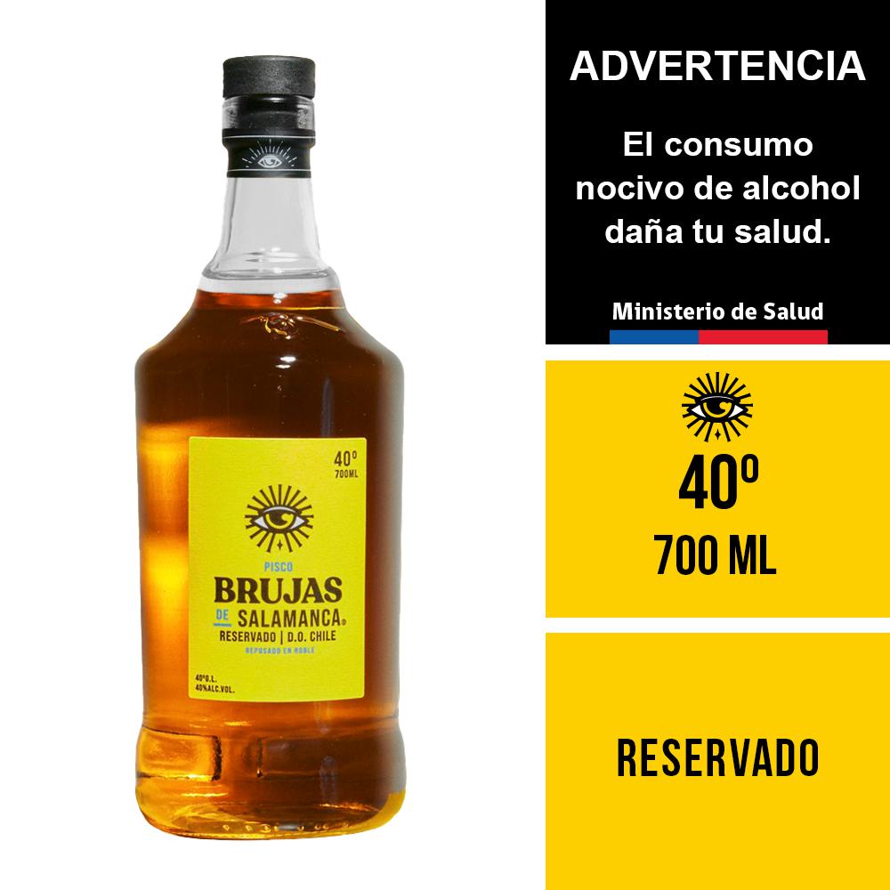 Pisco Brujas de Salamanca reservado 40° botella 700 cc