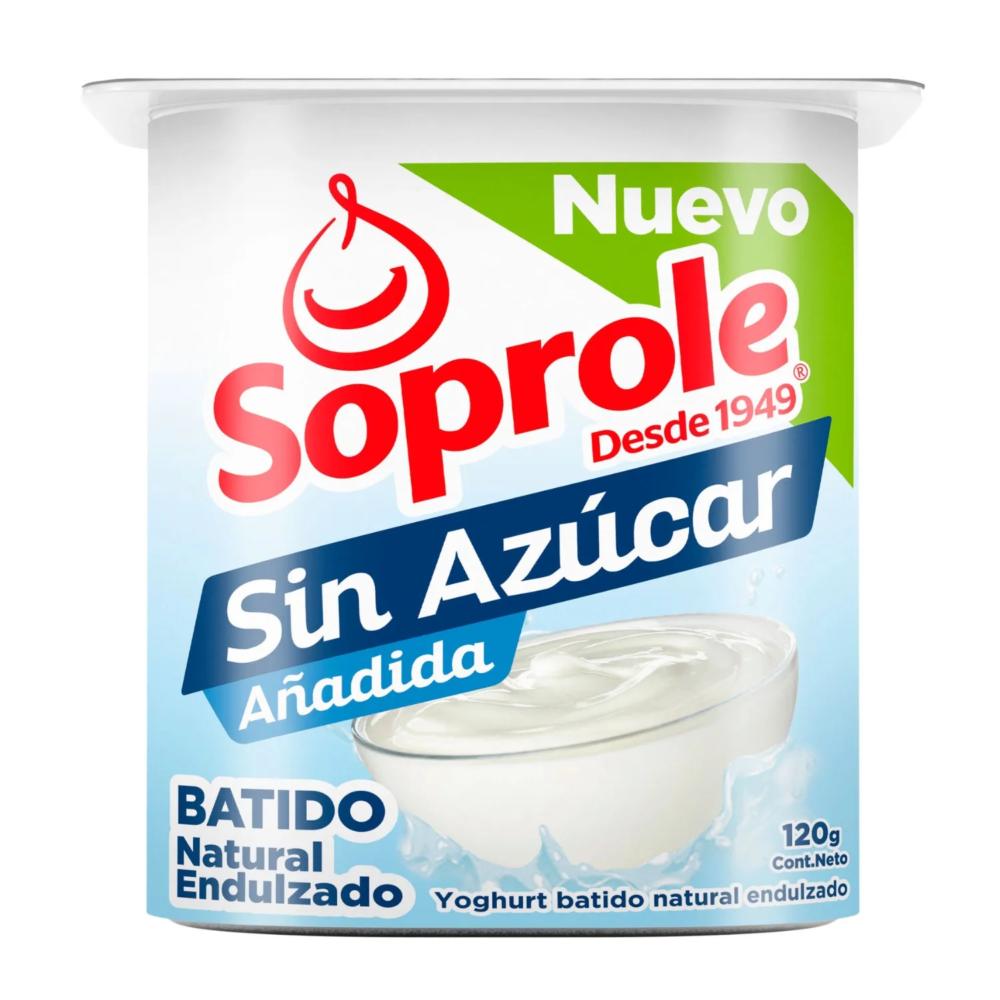 Yoghurt Soprole sin azúcar natural endulzado 120 g