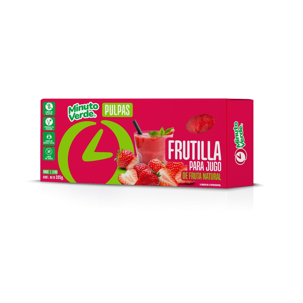 Pulpa Minuto Verde frutilla 335 g Pulpa Minuto Verde frutilla 335 g