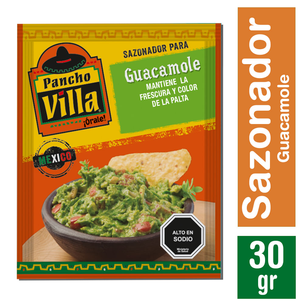 Sazonador para guacamole Pancho Villa 30 g Sazonador para guacamole Pancho Villa 30 g