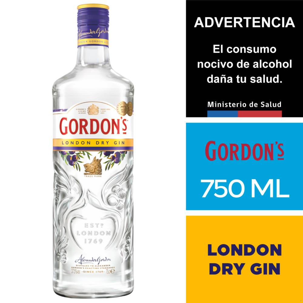 Gin Gordons london dry botella 750 cc