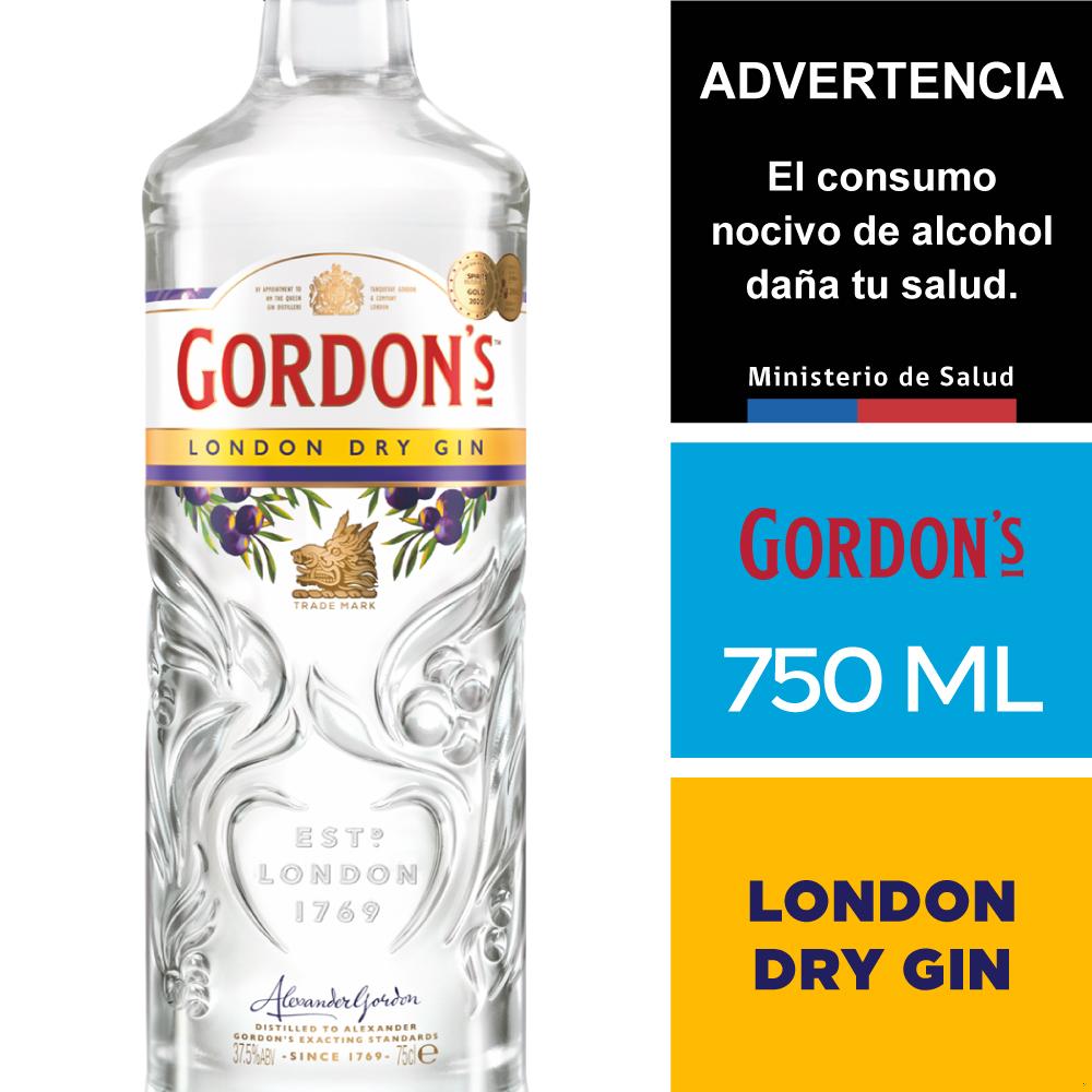 Gin Gordons london dry botella 750 cc