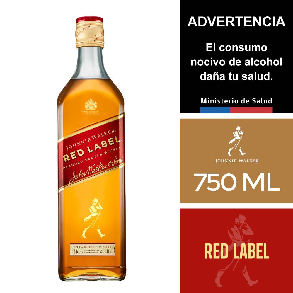 Whisky Johnnie Walker red label 750 cc