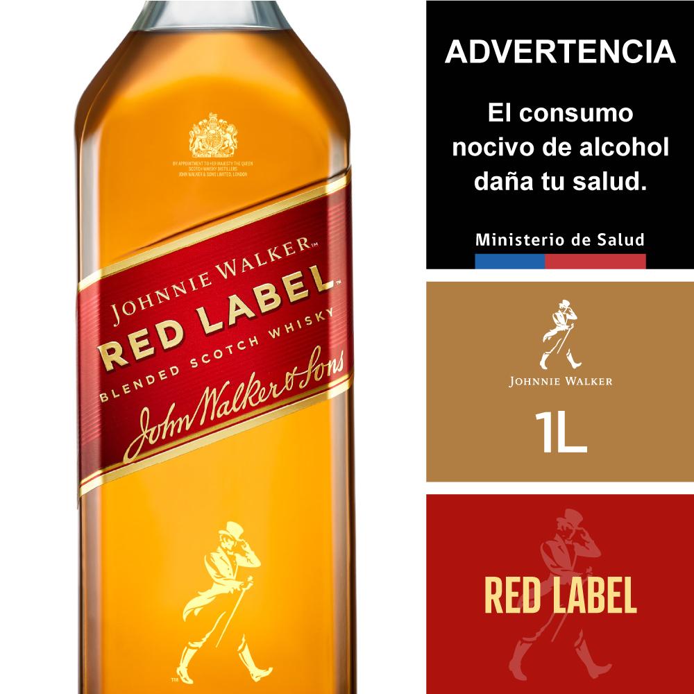 Whisky Johnnie Walker etiqueta roja 1 L Whisky Johnnie Walker etiqueta roja 1 L