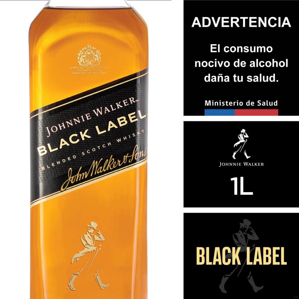 Whisky Johnnie Walker etiqueta negra 1 L