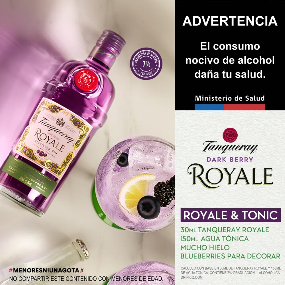 Gin Tanqueray royale dark berry botella 700 ml Gin Tanqueray royale dark berry botella 700 ml