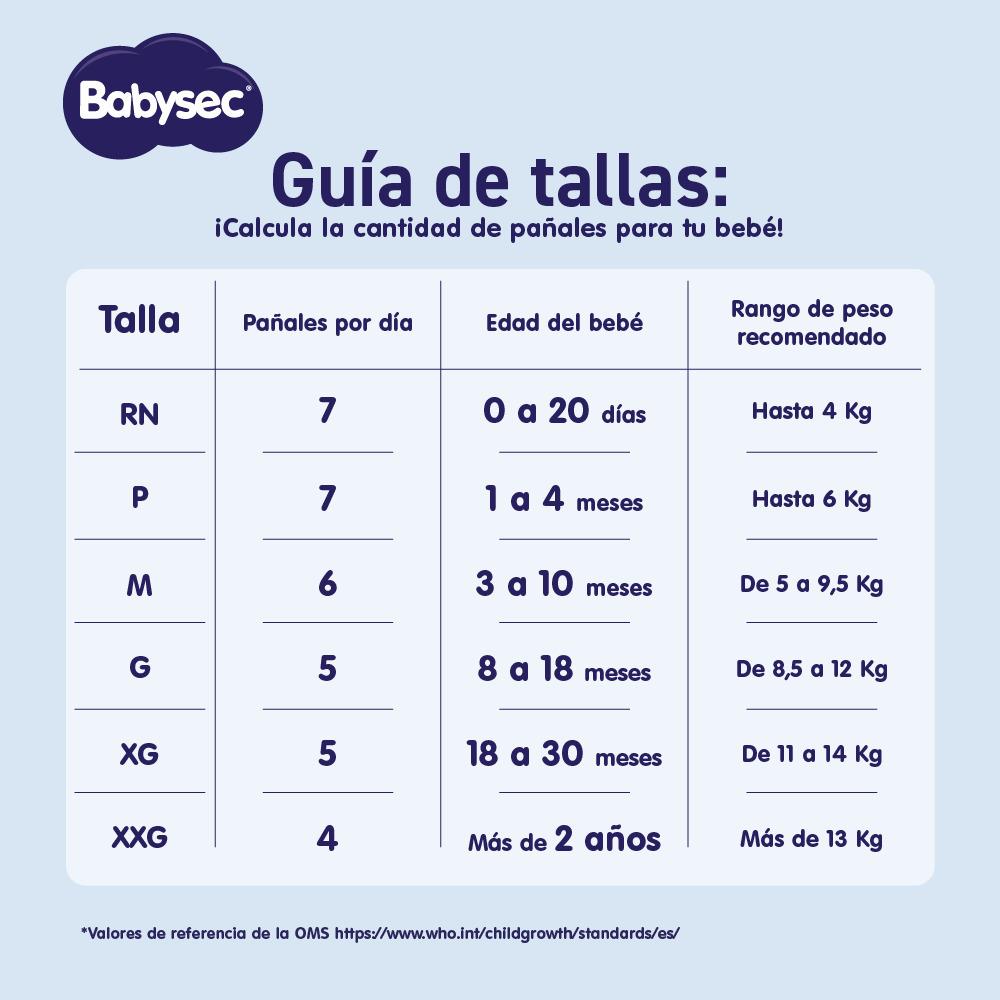 Pañal Babysec super premium confort care talla P 40 un Pañal Babysec super premium confort care talla P 40 un