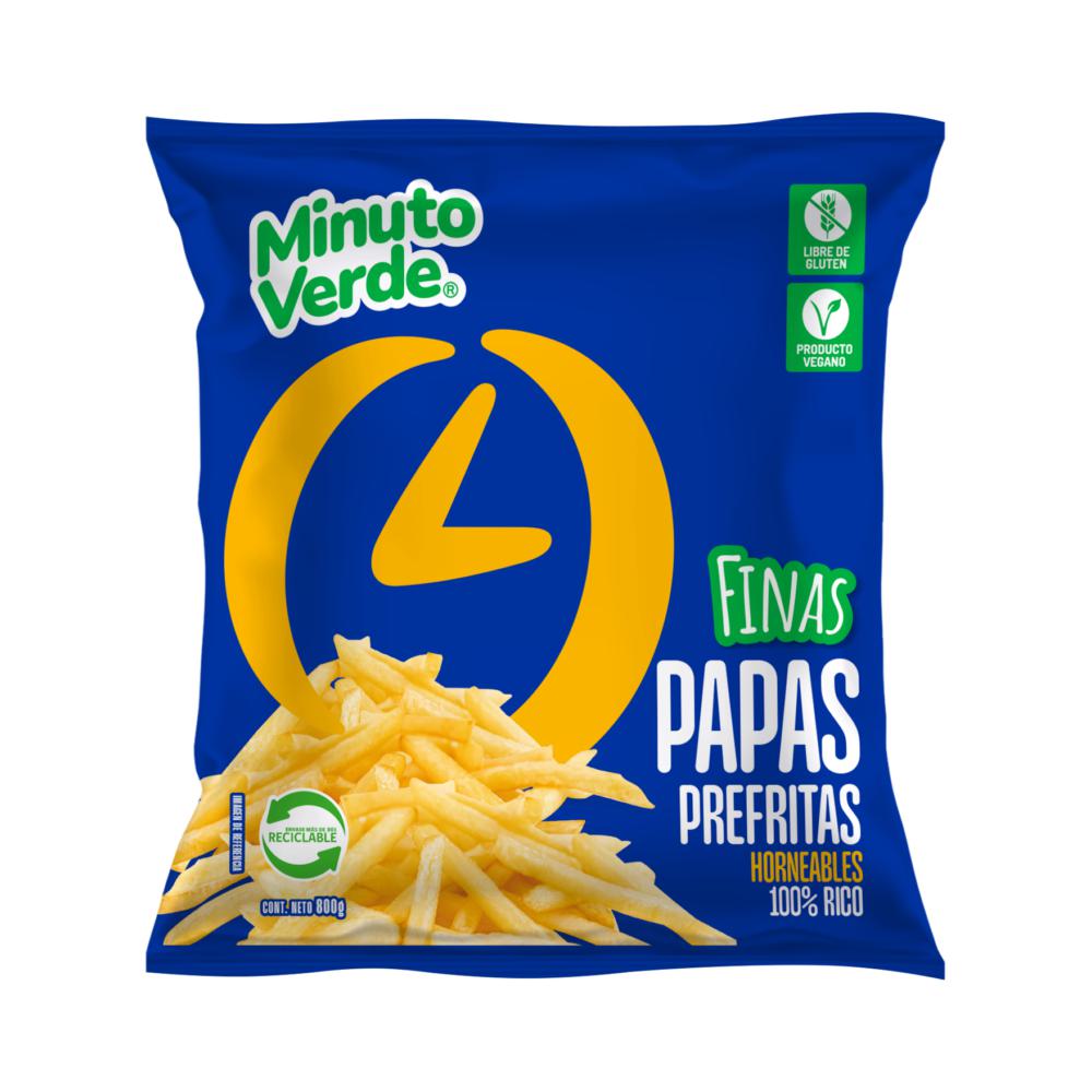 Papas prefritas finas Minuto Verde 800 g
