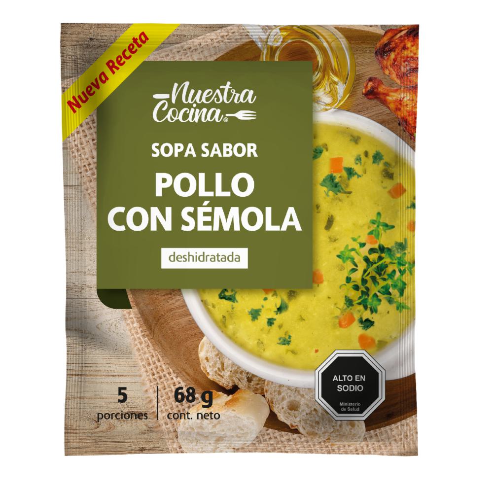 Sopa Nuestra Cocina pollo con sémola 68 g
