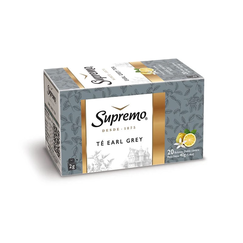 Té Supremo premium earl grey 20 bolsitas