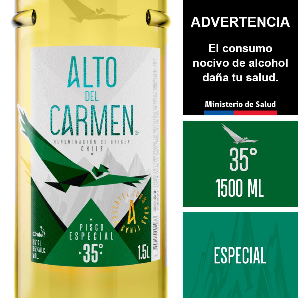 Pisco Alto del Carmen especial botella 1.5 L Pisco Alto del Carmen especial botella 1.5 L
