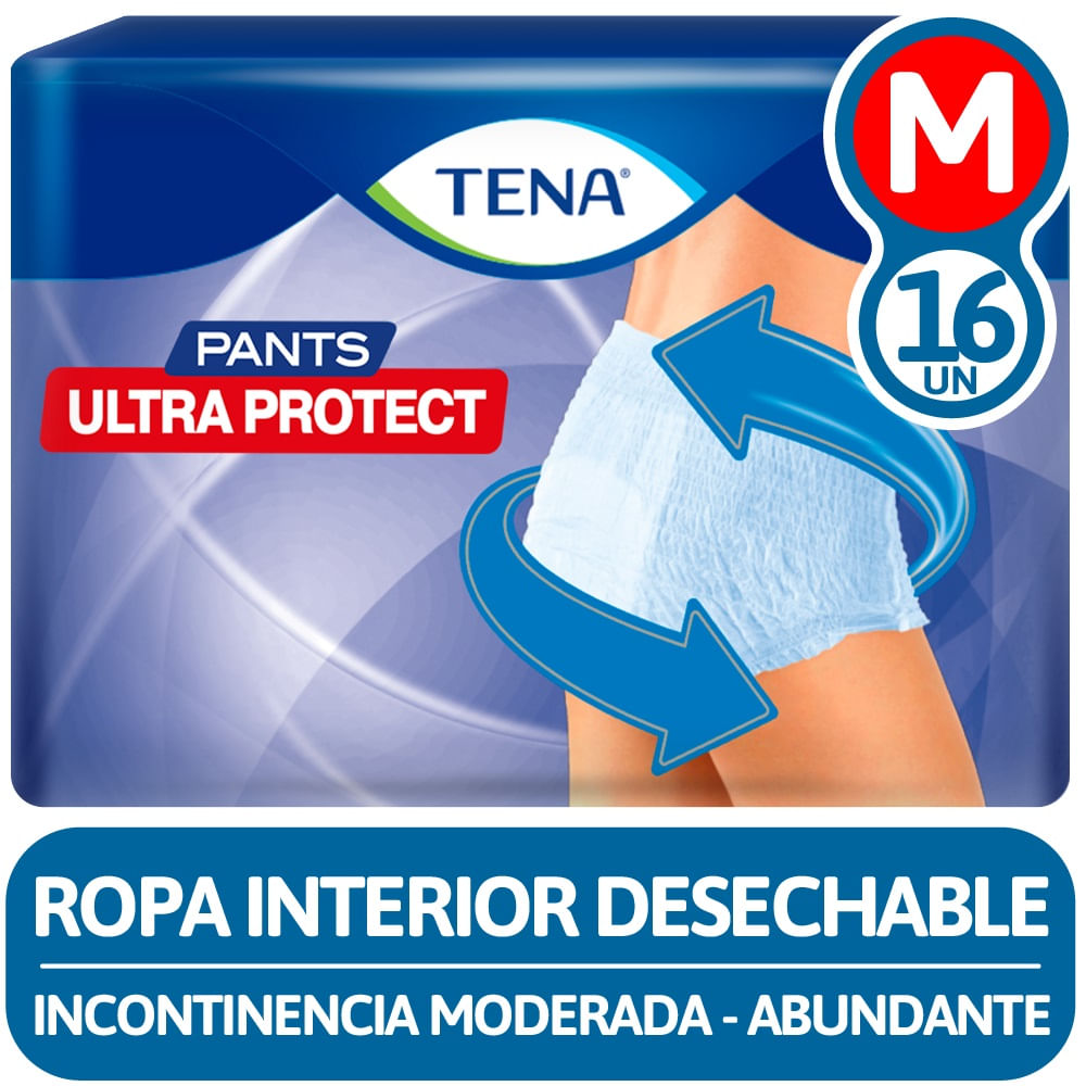 Pañal adulto Tena pants ultra protect talla M 16 un Pañal adulto Tena pants ultra protect talla M 16 un