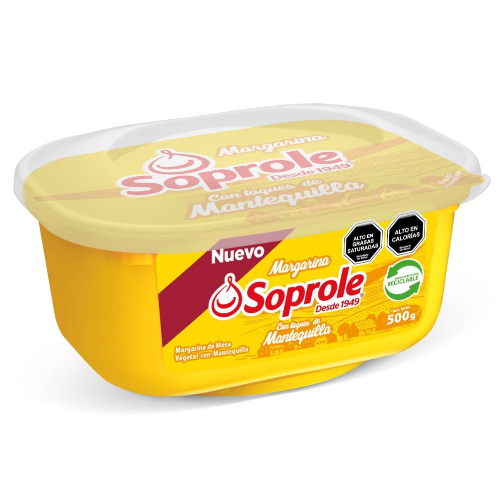 Margarina Soprole con toques de mantequilla pote 500 g Margarina Soprole con toques de mantequilla pote 500 g