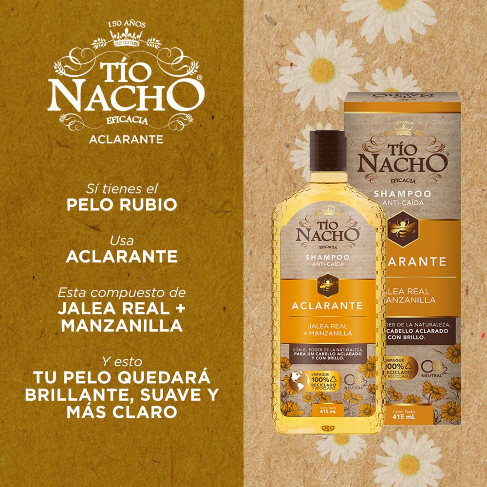 Shampoo Tío Nacho aclarante 415 ml Shampoo Tío Nacho aclarante 415 ml