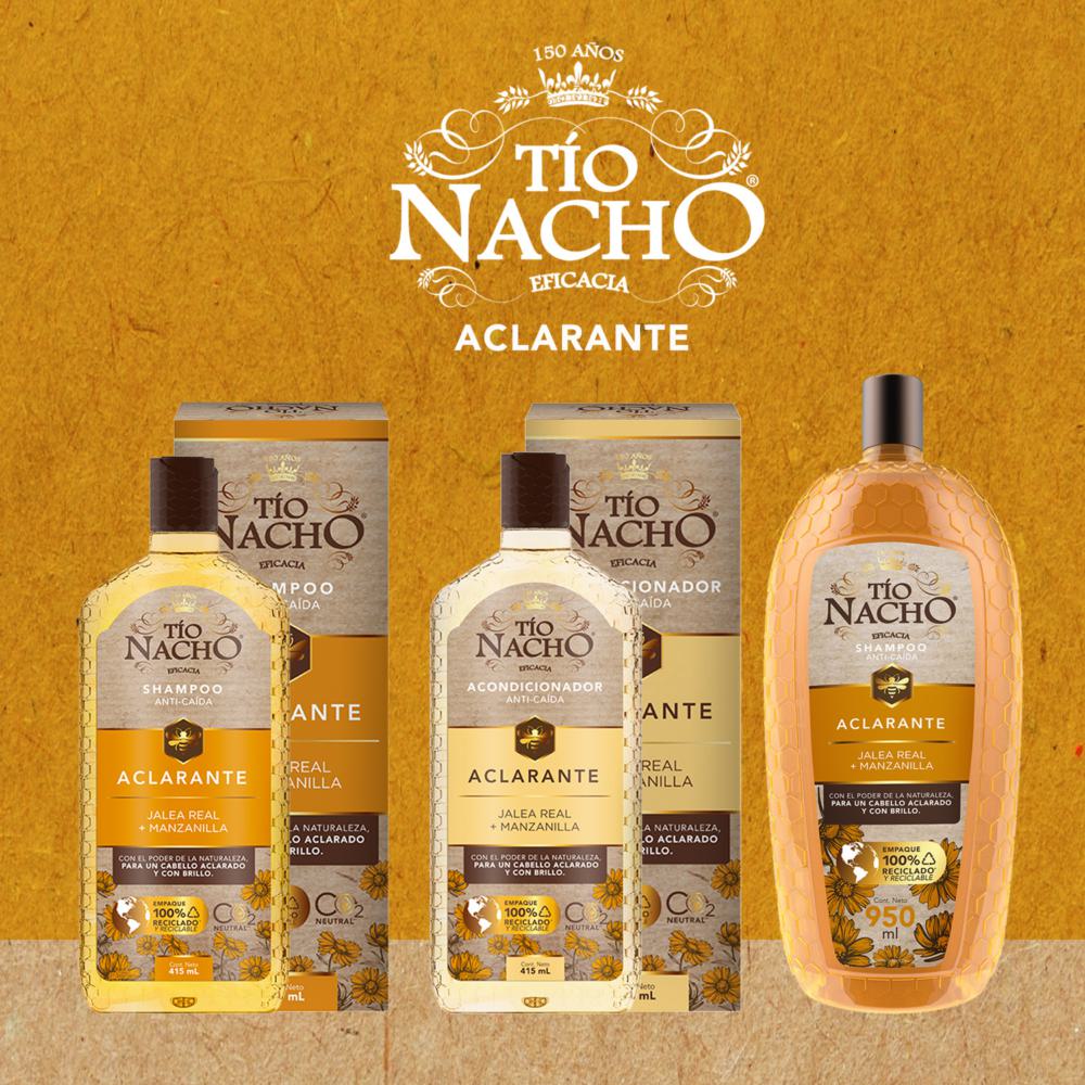 Shampoo Tío Nacho aclarante 415 ml Shampoo Tío Nacho aclarante 415 ml