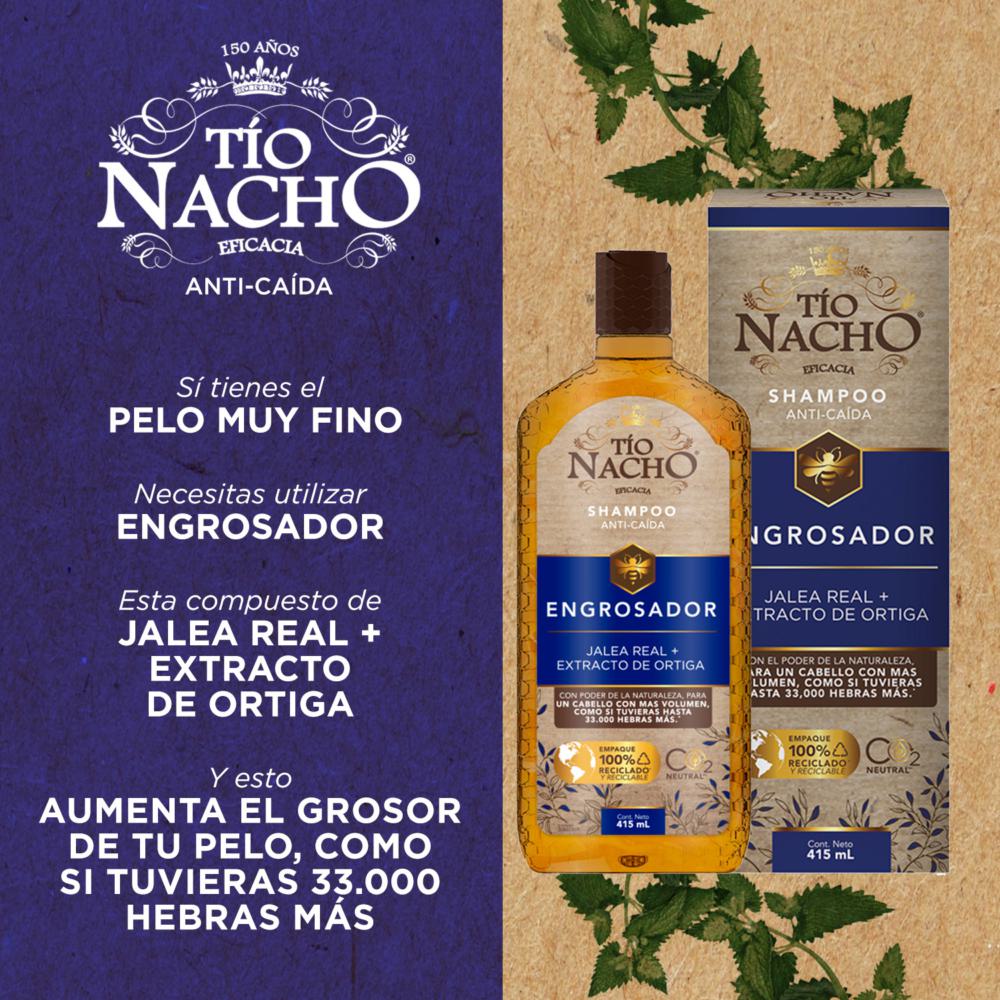 Shampoo Tío Nacho engrosador anti caída 415 ml