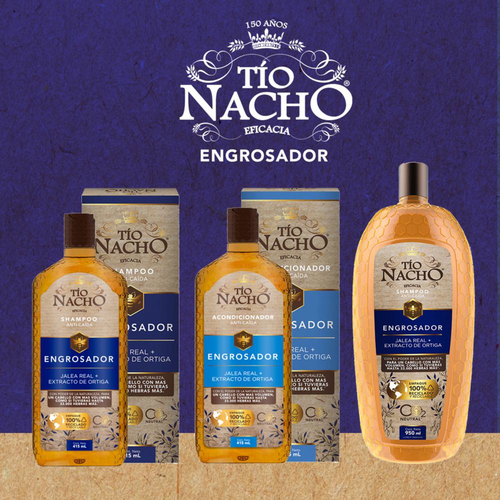 Shampoo Tío Nacho engrosador anti caída 415 ml