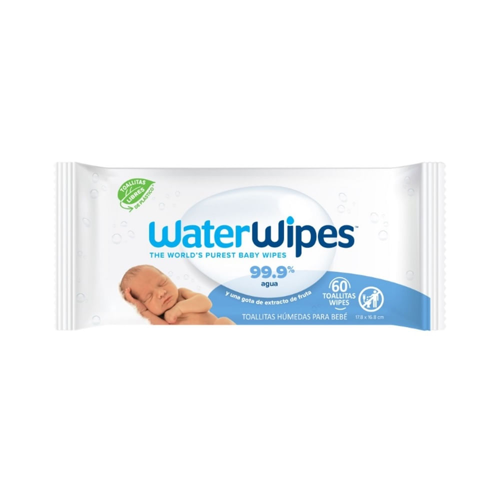 Toallitas húmedas WaterWipes biodegradables 60 un Toallitas húmedas WaterWipes biodegradables 60 un