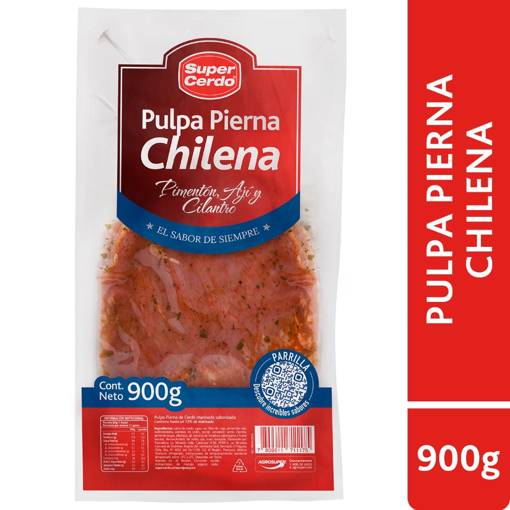 Pulpa pierna de cerdo Super Cerdo a la chilena 900 g