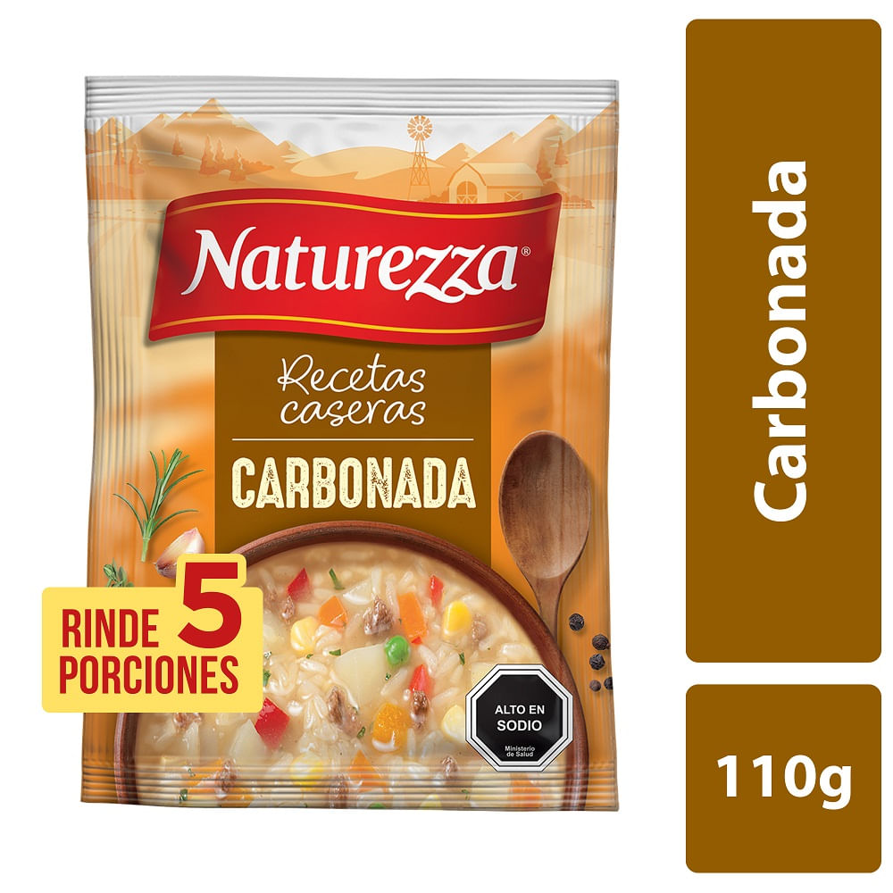 Sopa Naturezza recetas caseras carbonada 100 g