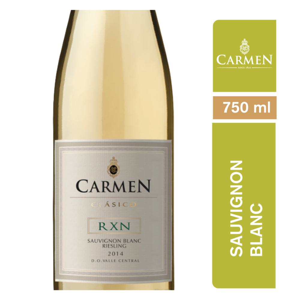 Vino Carmen clásico sauvignon blanc rxn 750 cc