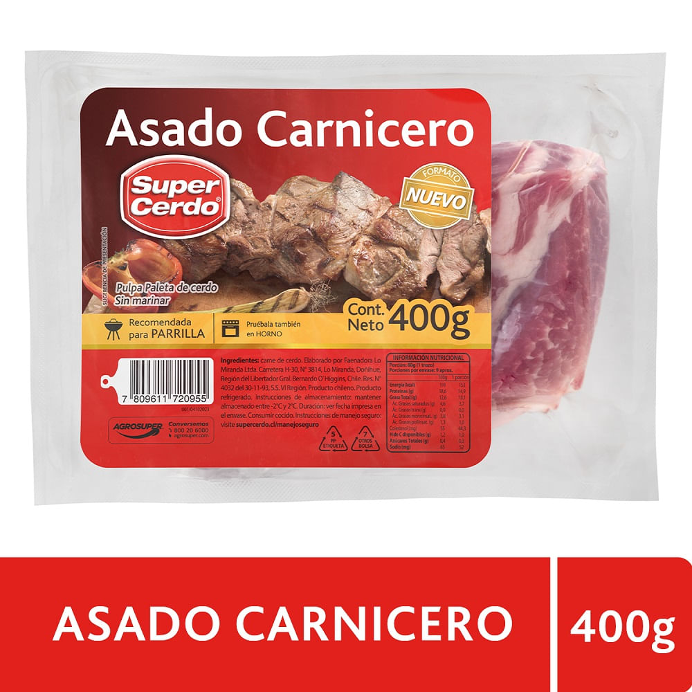 Asado carnicero Super Cerdo 400 g