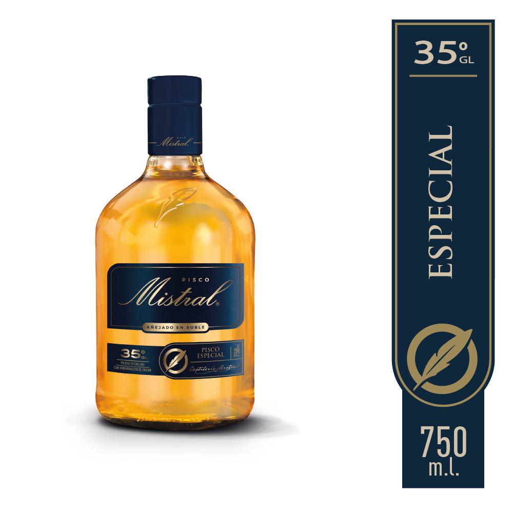 Pisco Mistral 35° botella 750 cc