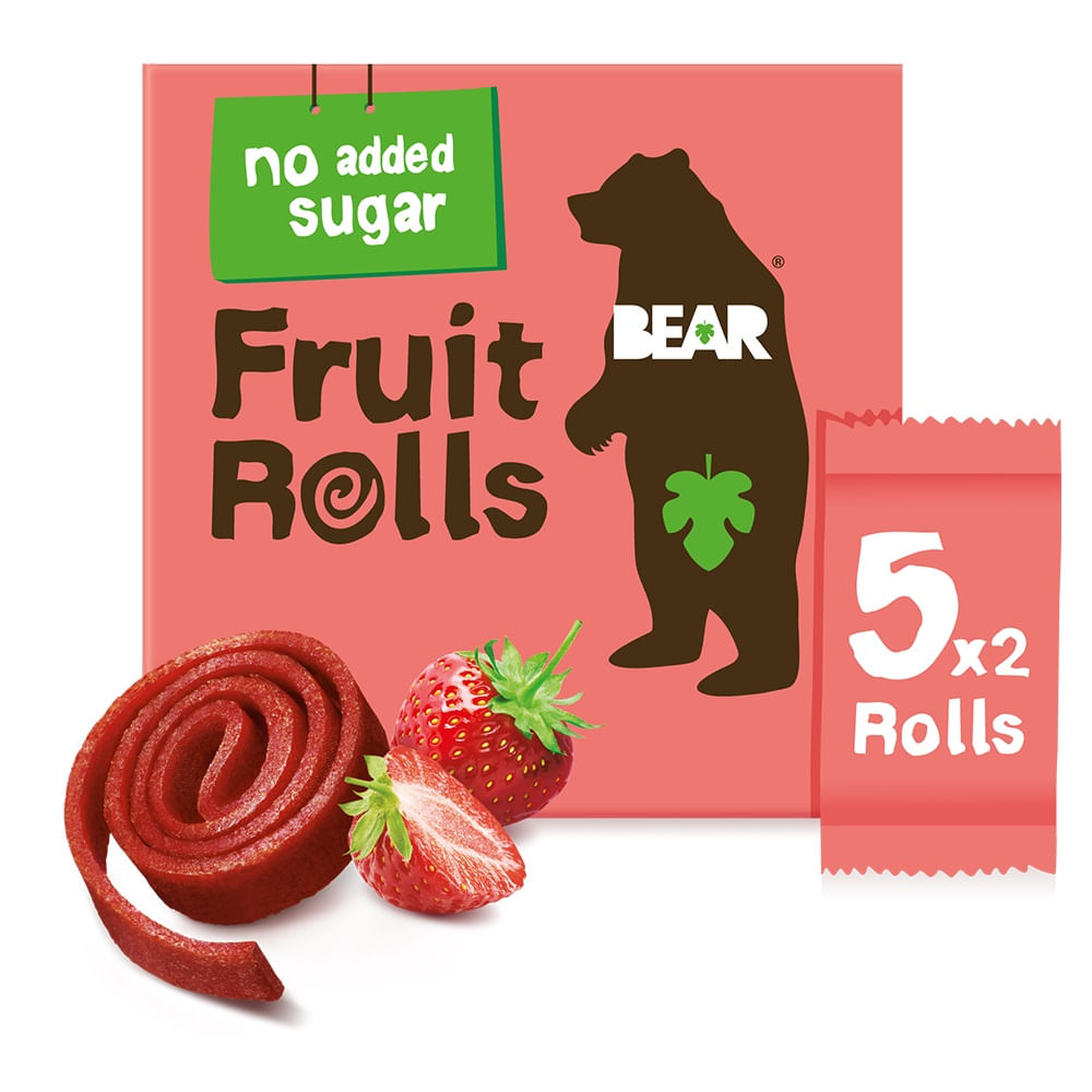 Pack Rollo de fruta yoyo Bear strawberry 5 un de 20 g Pack Rollo de fruta yoyo Bear strawberry 5 un de 20 g