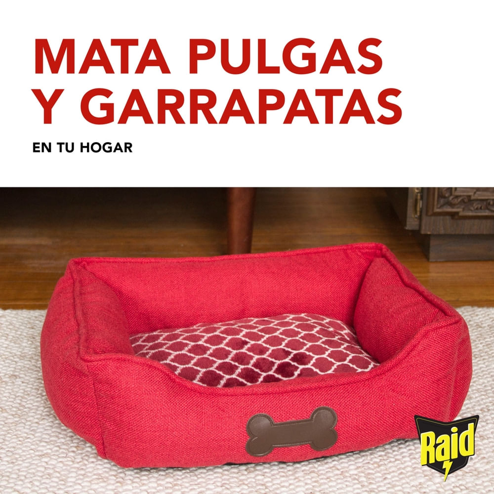 Insecticida Raid mata pulgas y garrapatas aerosol 390 cc