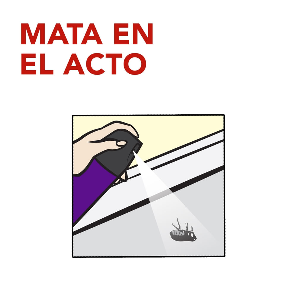 Insecticida Raid mata pulgas y garrapatas aerosol 390 cc