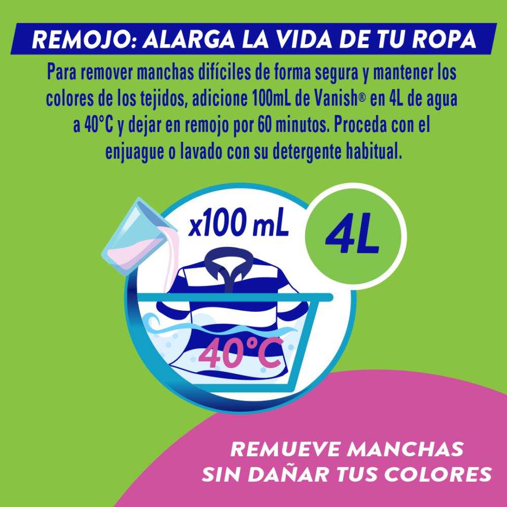 Quitamanchas gel Vanish rosa doypack 800 ml