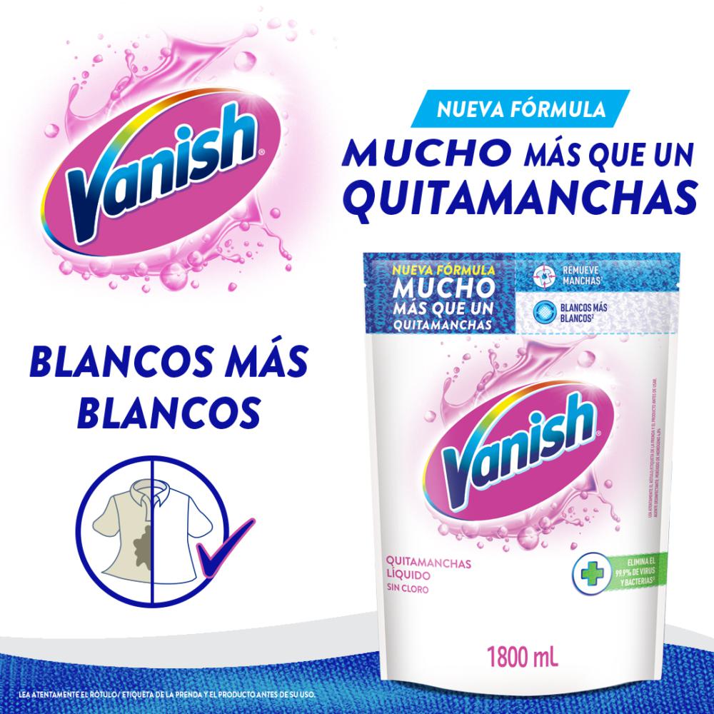Quitamanchas Vanish gel blanco total doypack 1.8 L Quitamanchas Vanish gel blanco total doypack 1.8 L