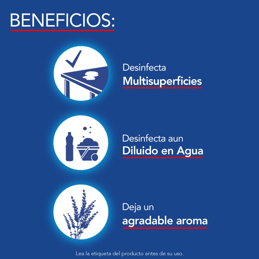 Limpiador Lysol desinfectante lavanda líquido botella 1.8 L Limpiador Lysol desinfectante lavanda líquido botella 1.8 L