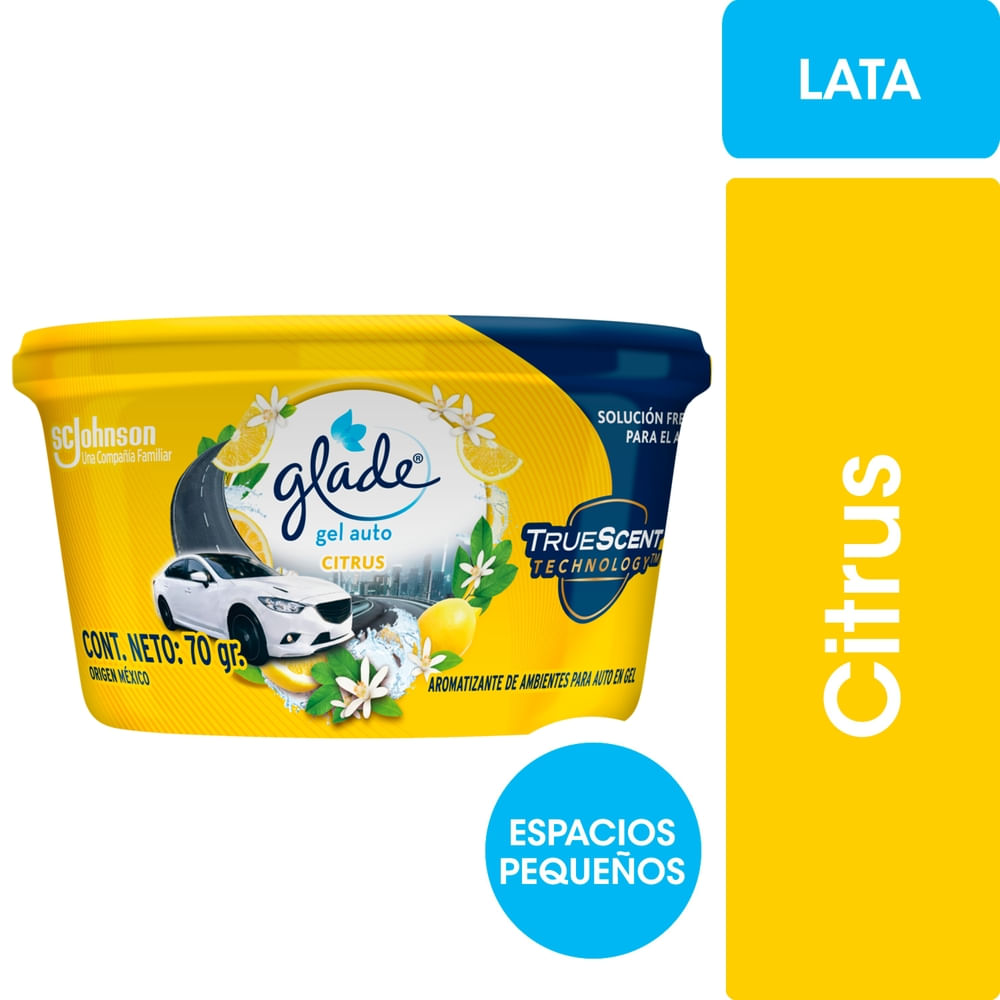 Aromatizante Glade mini gel auto citrus 70 g
