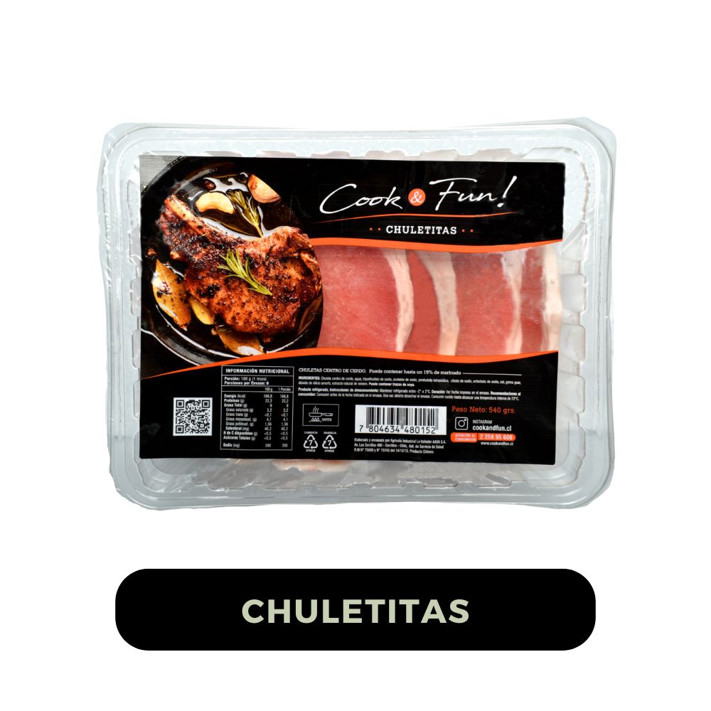 Chuletita de cerdo Cook and Fun 540 g