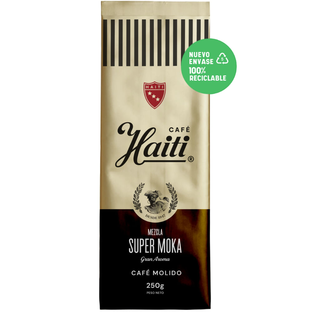 Café molido Haití mezcla súper moka 250 g Café molido Haití mezcla súper moka 250 g