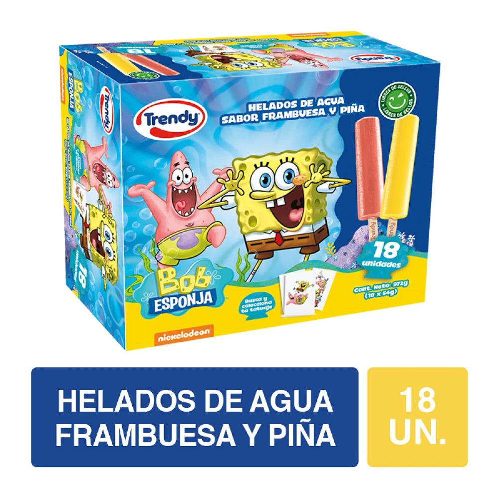 Pack helado de agua Trendy bob esponja 18 un