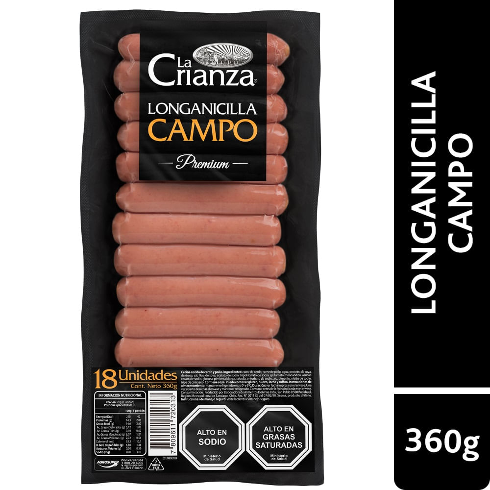 Longanicilla de campo La Crianza 18 un