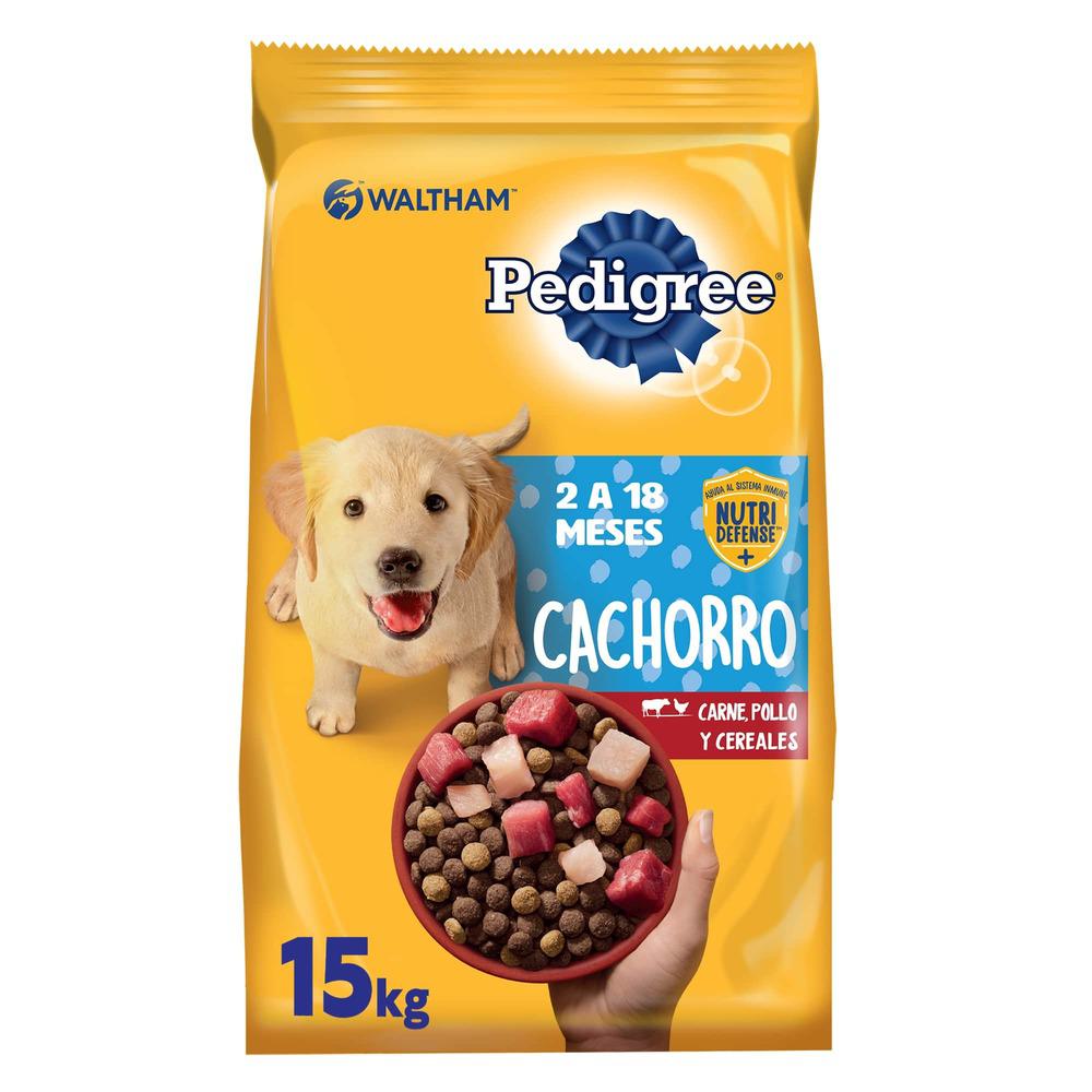 Alimento perro cachorro Pedigree carne, pollo y cereales 15 Kg
