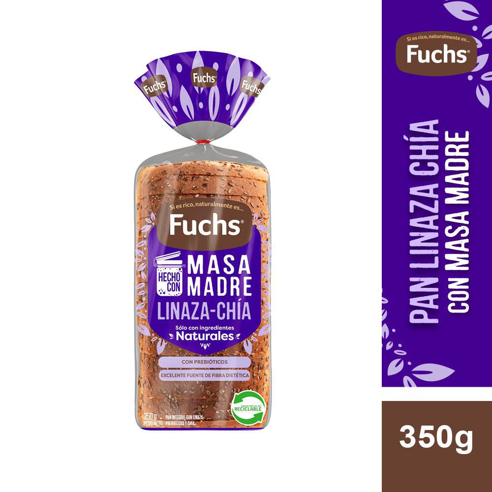 Pan de molde linaza chía con masa madre Fuchs 350 g