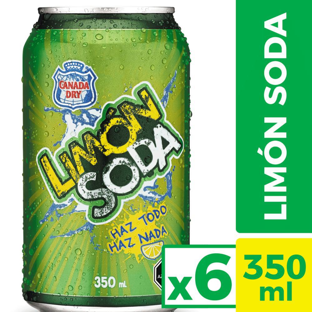 Pack bebida Limón Soda lata 6 un de 350 ml Pack bebida Limón Soda lata 6 un de 350 ml