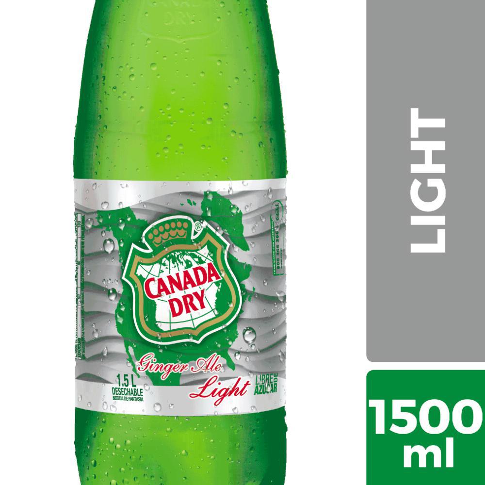 Bebida Canada Dry ginger ale light no retornable 1.5 L